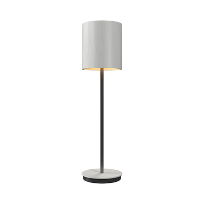 Cylindrical 707 Table Lamp in Organic White (23.62-Inch).