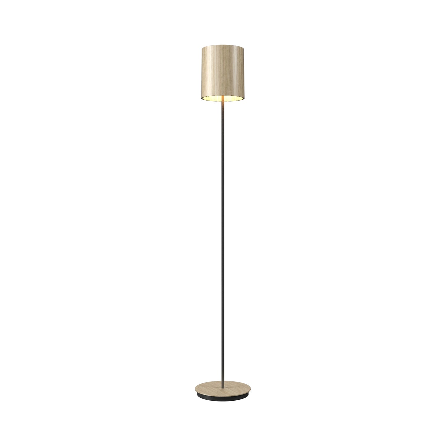 Cylindrical Floor Lamp in Sand.