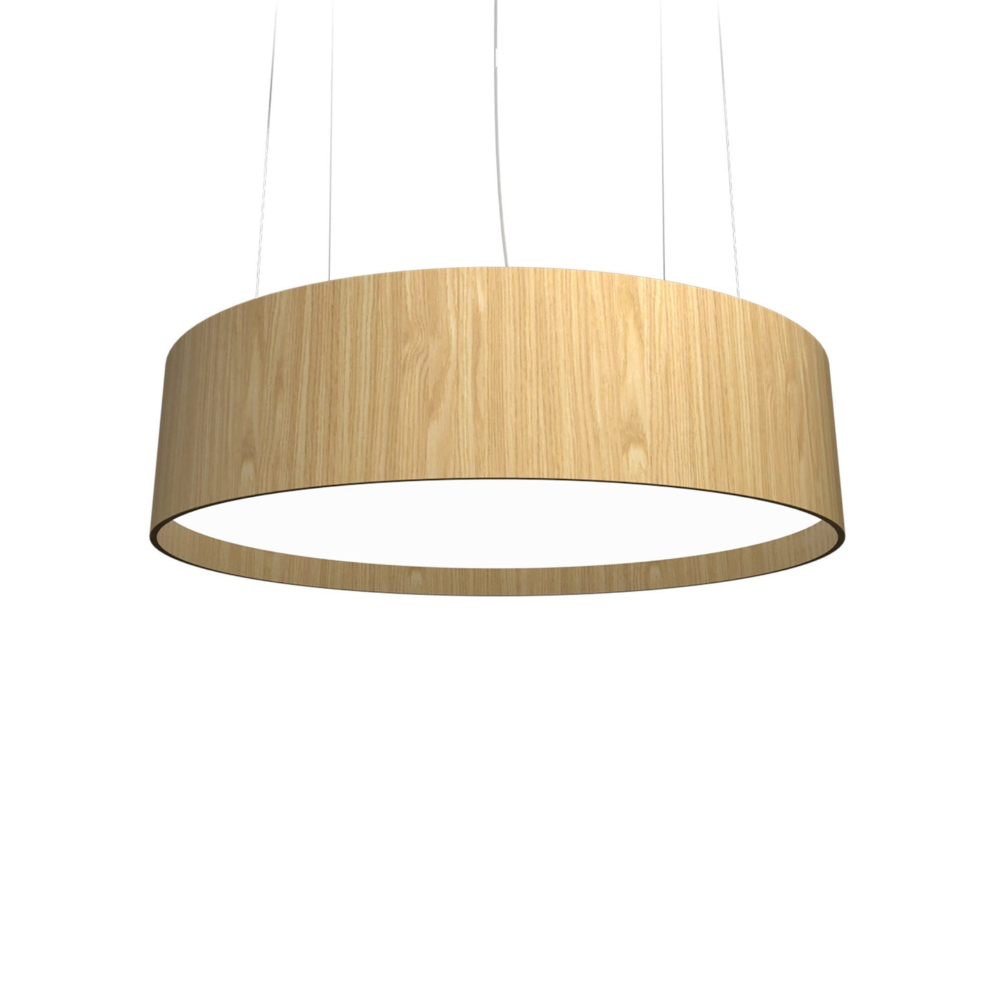 Cylindrical Large LED Pendant Light in Sand.