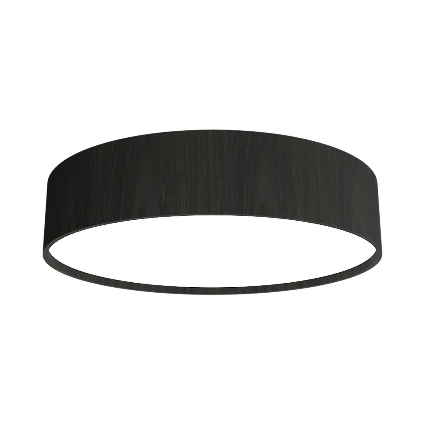 Cylindrical LED Flush Mount Ceiling Light in Charcoal (13.78-Inch).