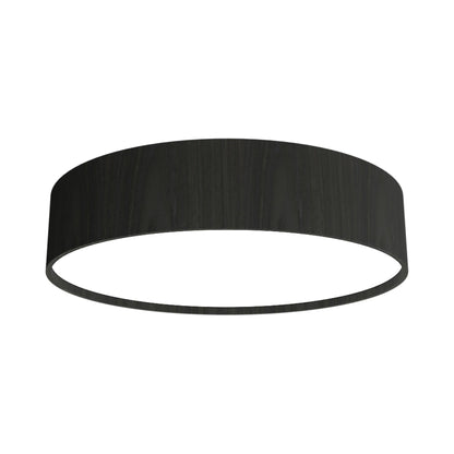 Cylindrical LED Flush Mount Ceiling Light in Charcoal (13.78-Inch).