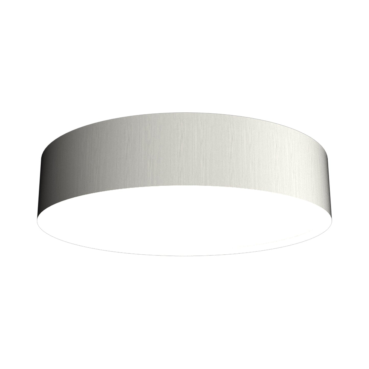 Cylindrical LED Flush Mount Ceiling Light in Organic White (13.78-Inch).