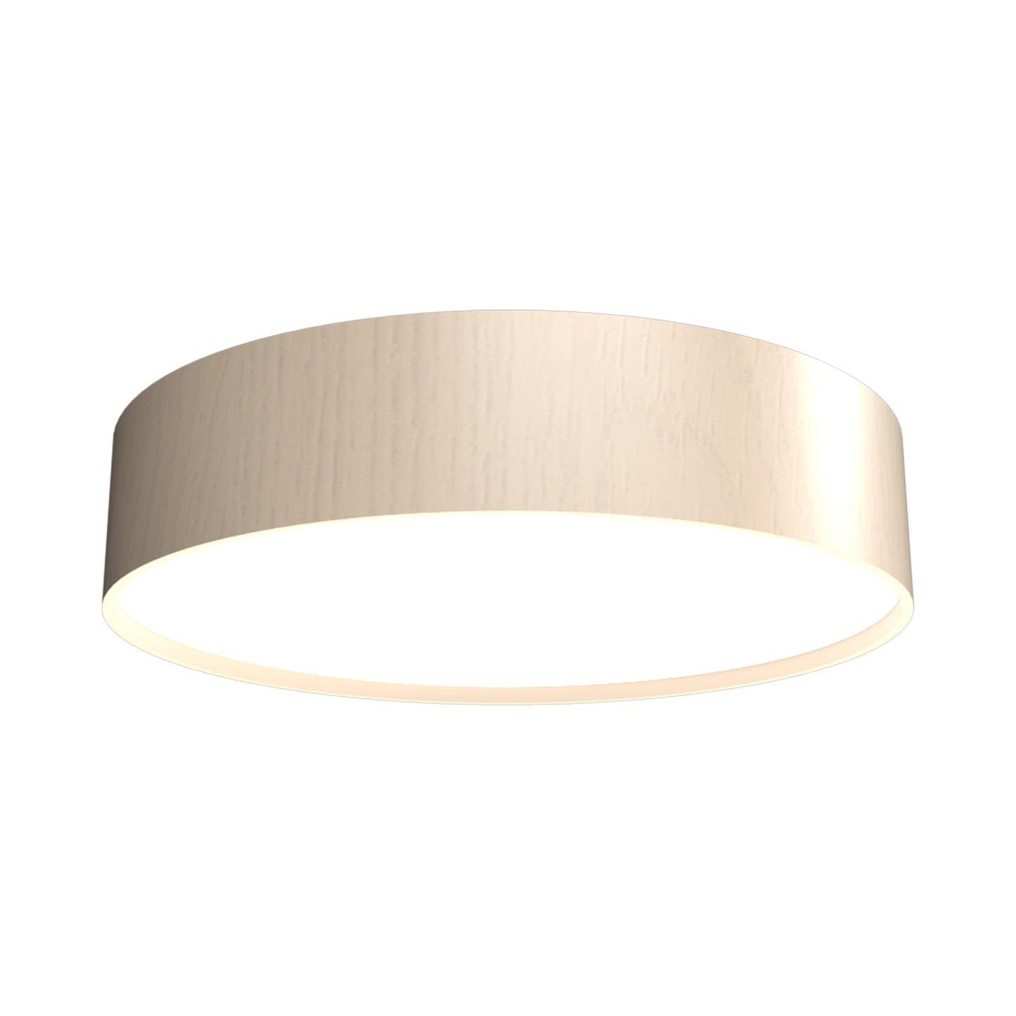 Cylindrical LED Flush Mount Ceiling Light in Organic Cappuccino (13.78-Inch).