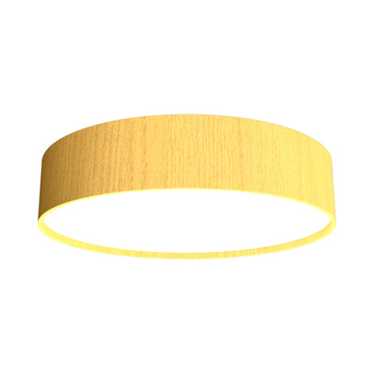Cylindrical LED Flush Mount Ceiling Light in Organic Gold (13.78-Inch).
