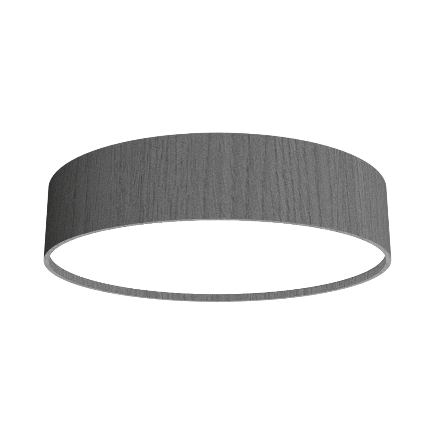 Cylindrical LED Flush Mount Ceiling Light in Organic Lead Grey (13.78-Inch).