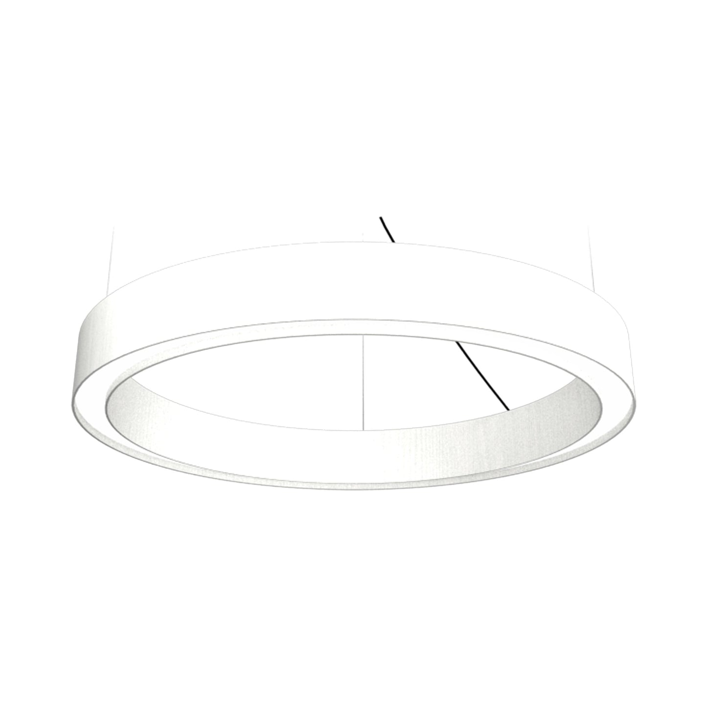 Cylindrical LED Pendant Light in Organic White (23.62-Inch).