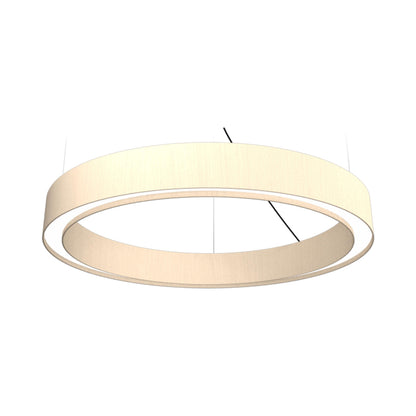 Cylindrical LED Pendant Light in Organic Cappuccino (23.62-Inch).