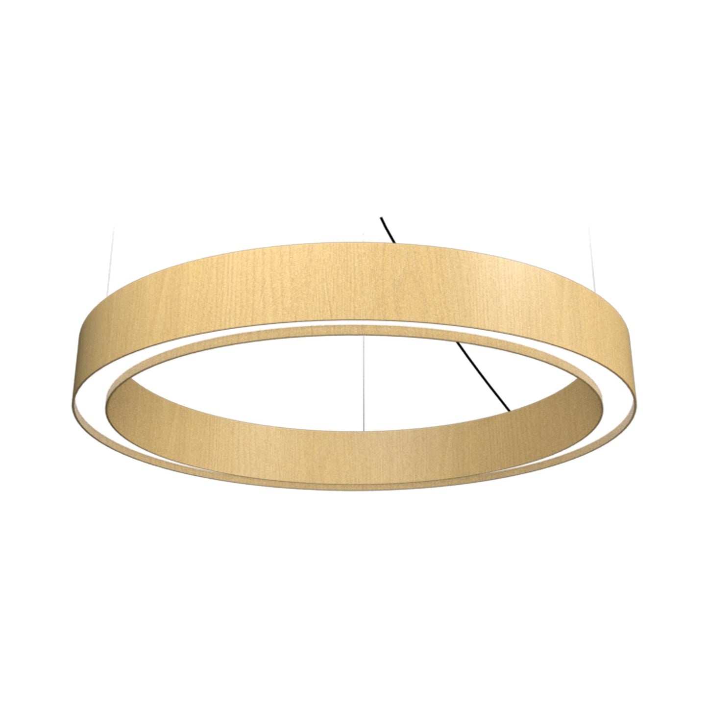 Cylindrical LED Pendant Light in Organic Gold (23.62-Inch).