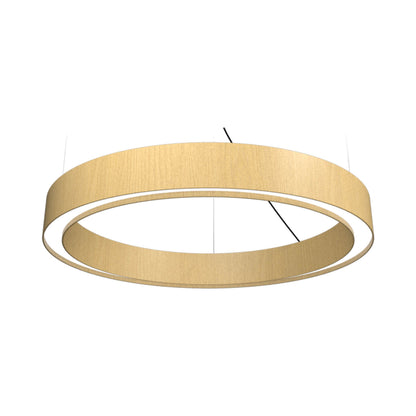 Cylindrical LED Pendant Light in Organic Gold (23.62-Inch).