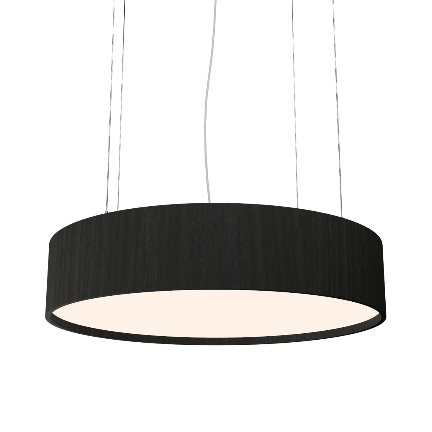 Cylindrical Small LED Pendant Light in Charcoal (27.56-Inch).