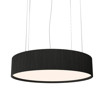 Cylindrical Small LED Pendant Light in Charcoal (27.56-Inch).