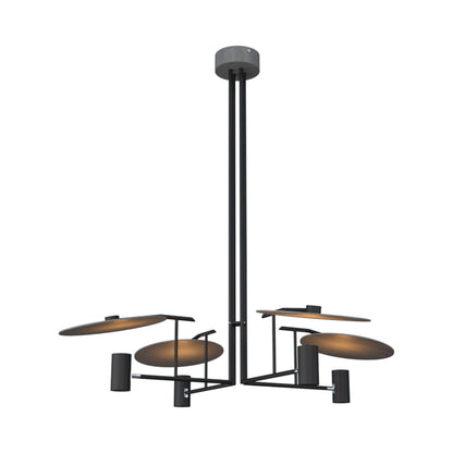 Dot Chandelier in Organic Lead Grey.