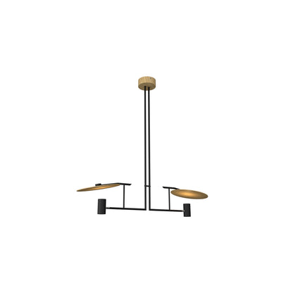 Dot Linear Pendant Light in Sand (2-Light).