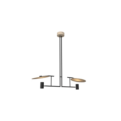 Dot Linear Pendant Light in Organic Cappuccino (2-Light).