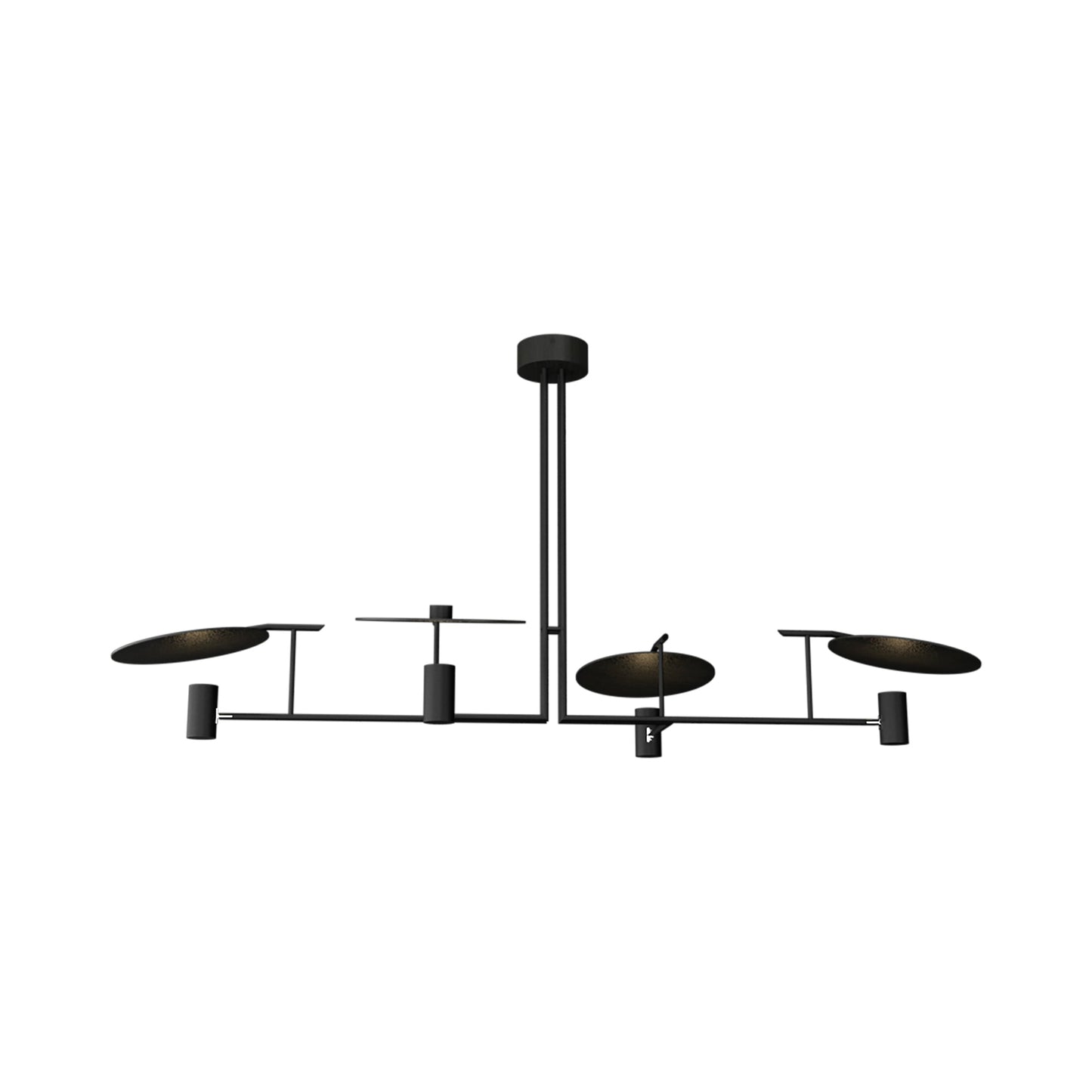 Dot Linear Pendant Light in Charcoal (4-Light).