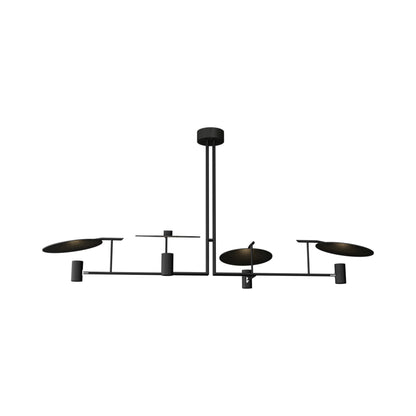 Dot Linear Pendant Light in Charcoal (4-Light).