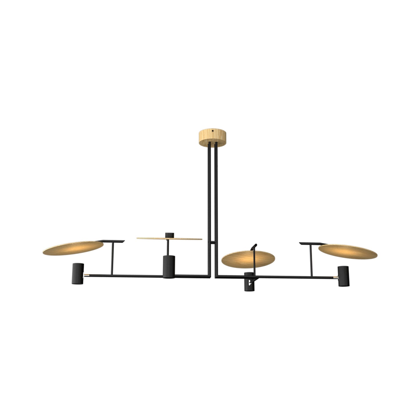 Dot Linear Pendant Light in Sand (4-Light).
