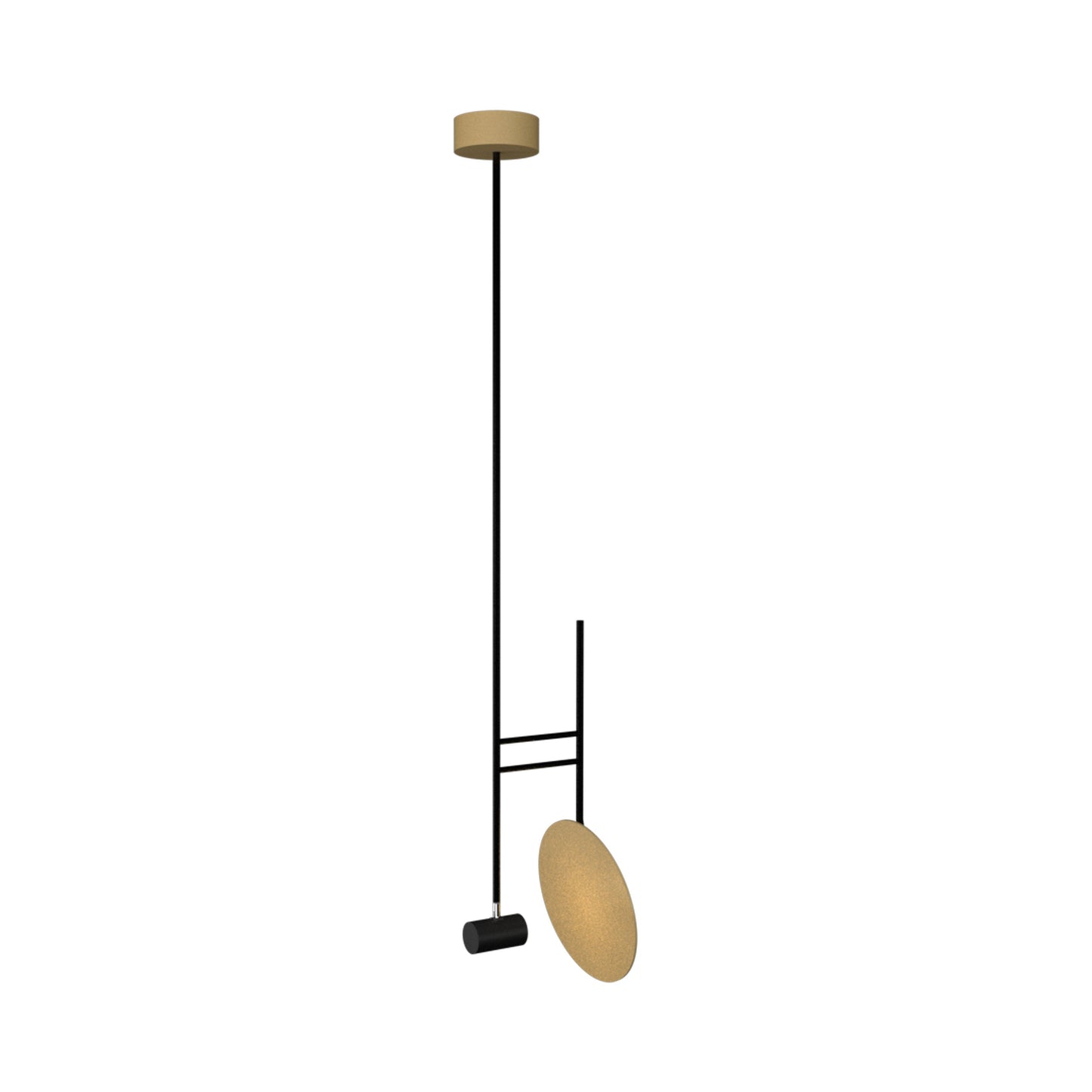 Dot Pendant Light in Organic Gold.