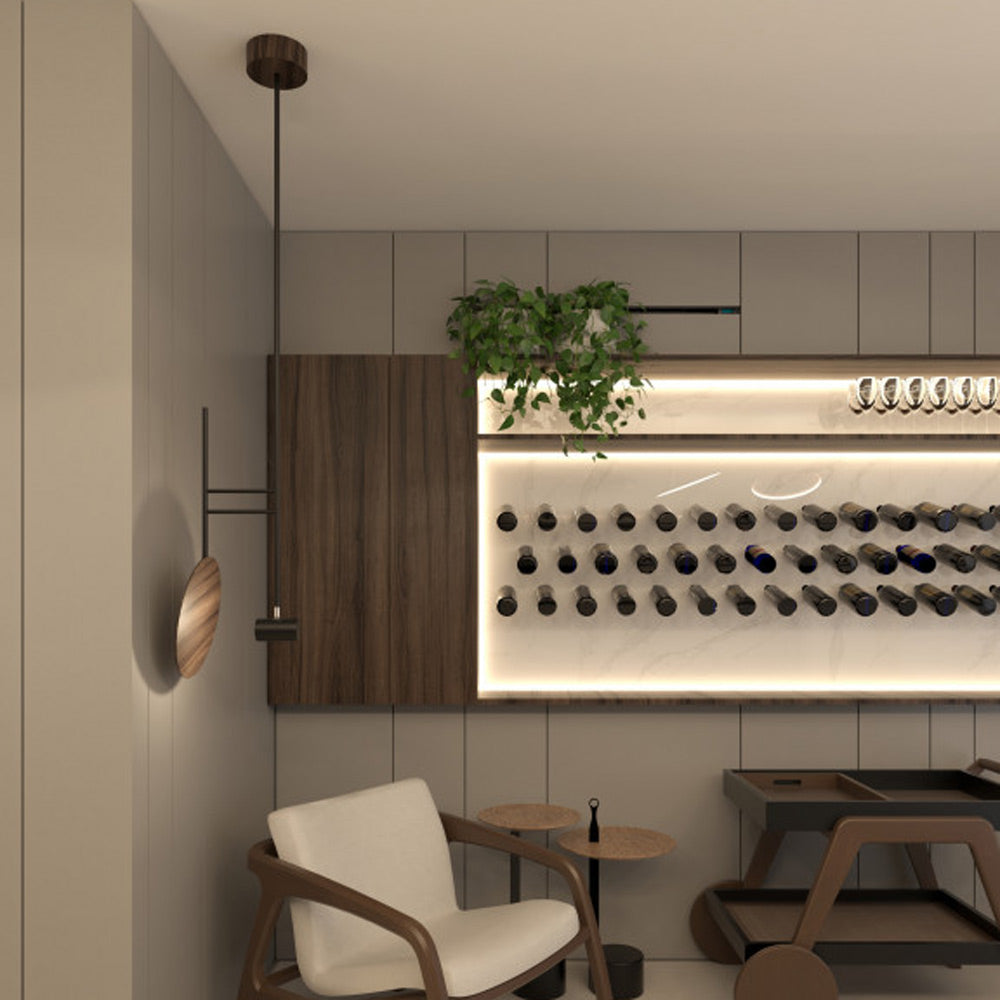 Dot Pendant Light in living room.