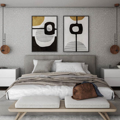 Dot Pendant Light in bedroom.