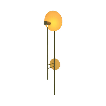 Dot Vertical Wall Light in Organic Gold.