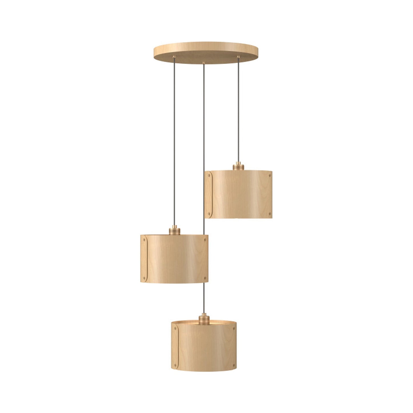 Element Multi Light Pendant Light in Maple.