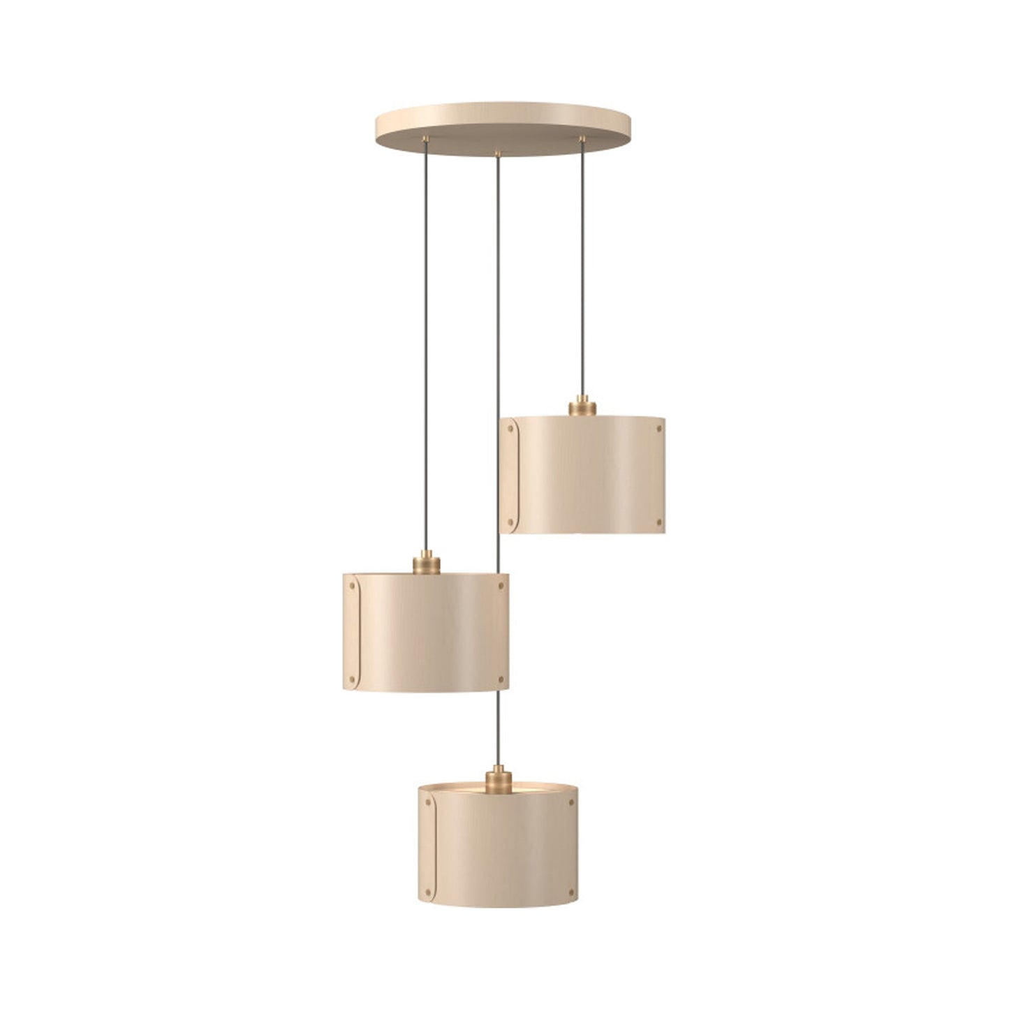 Element Multi Light Pendant Light in Organic Cappuccino.