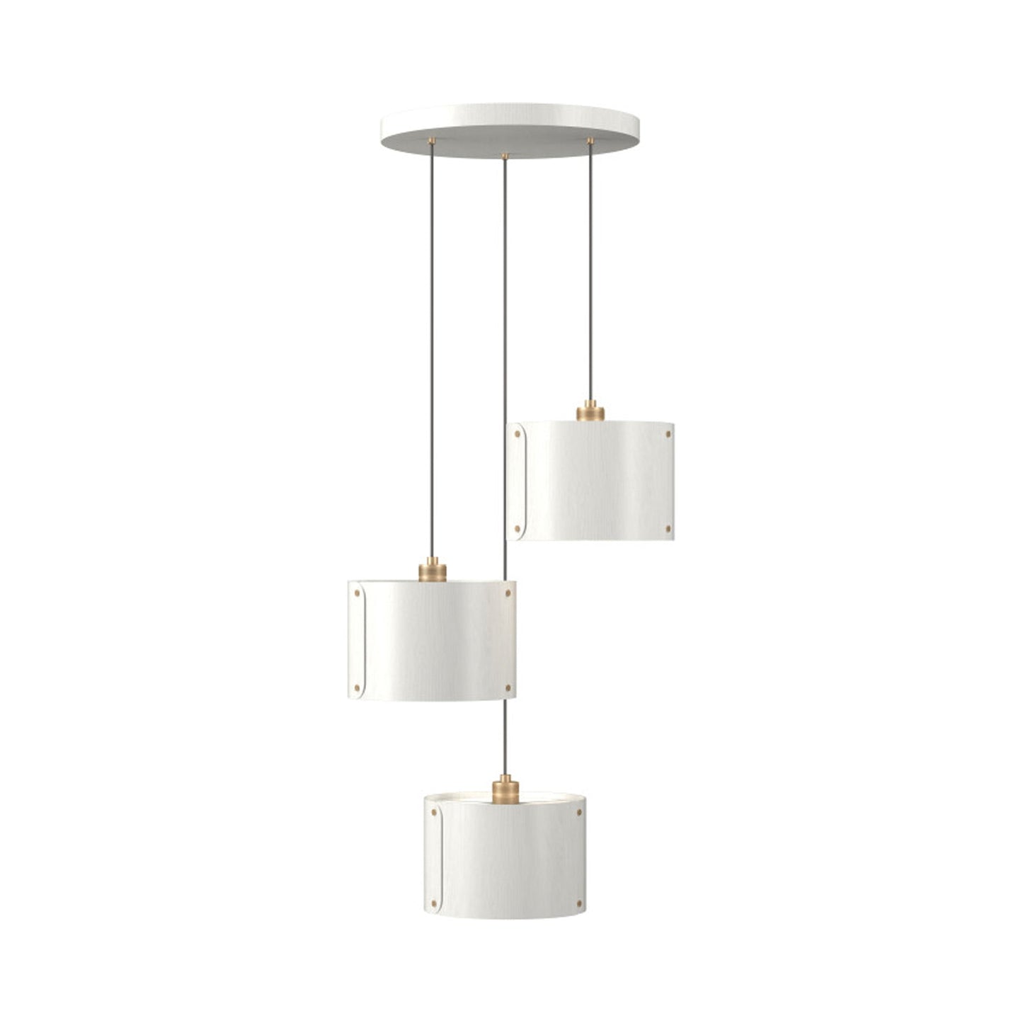 Element Multi Light Pendant Light in Organic White.