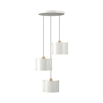 Element Multi Light Pendant Light in Organic White.