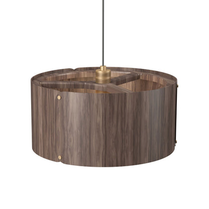 Element Pendant Light in American Walnut (18.11-Inch).