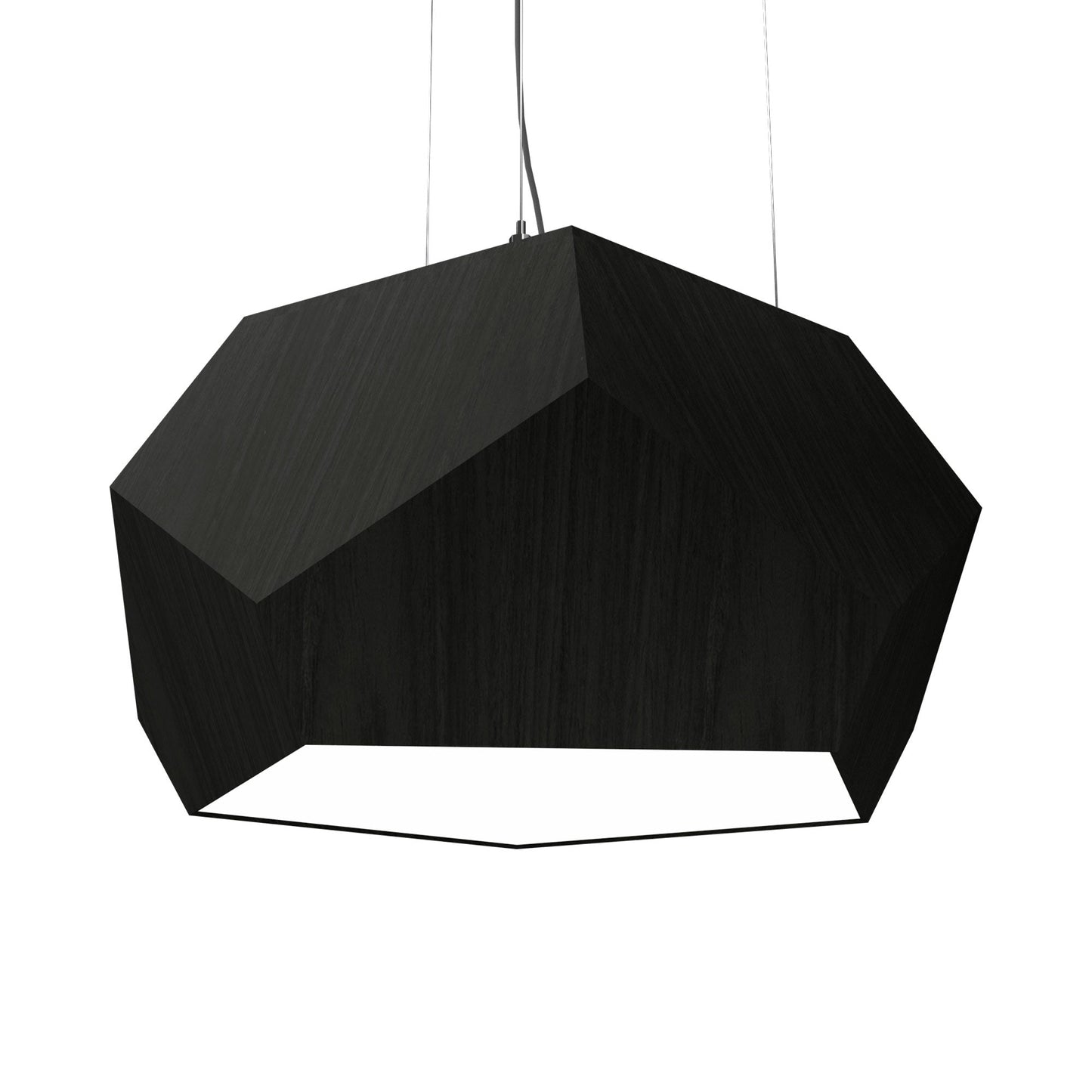 Facet 122 Pendant Light in Charcoal (15.75-Inch).