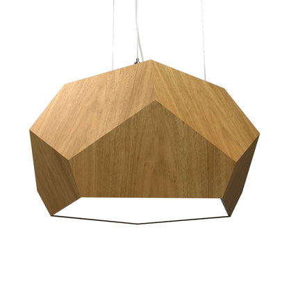 Facet 122 Pendant Light in Louro Freijo (15.75-Inch).