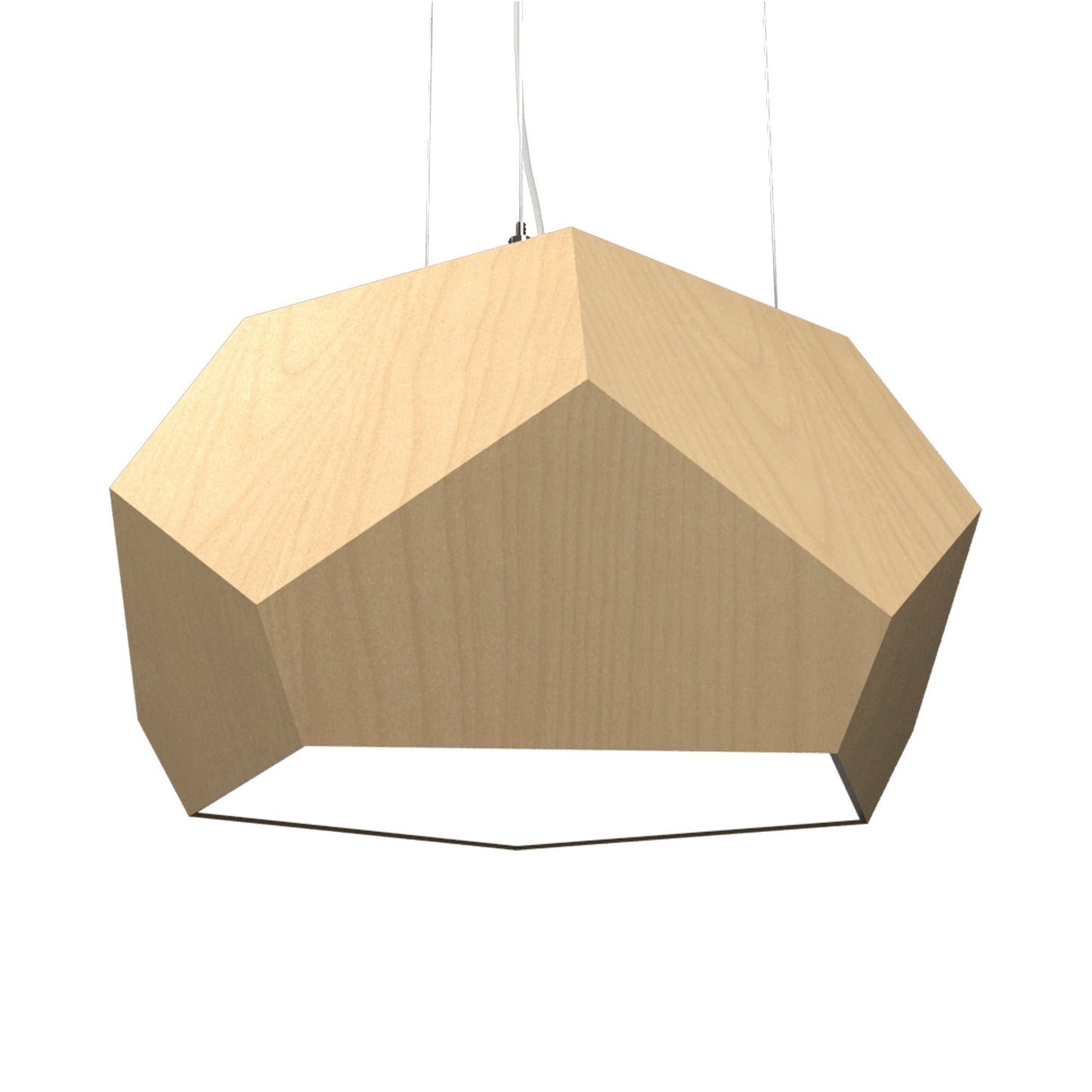 Facet 122 Pendant Light in Maple (15.75-Inch).