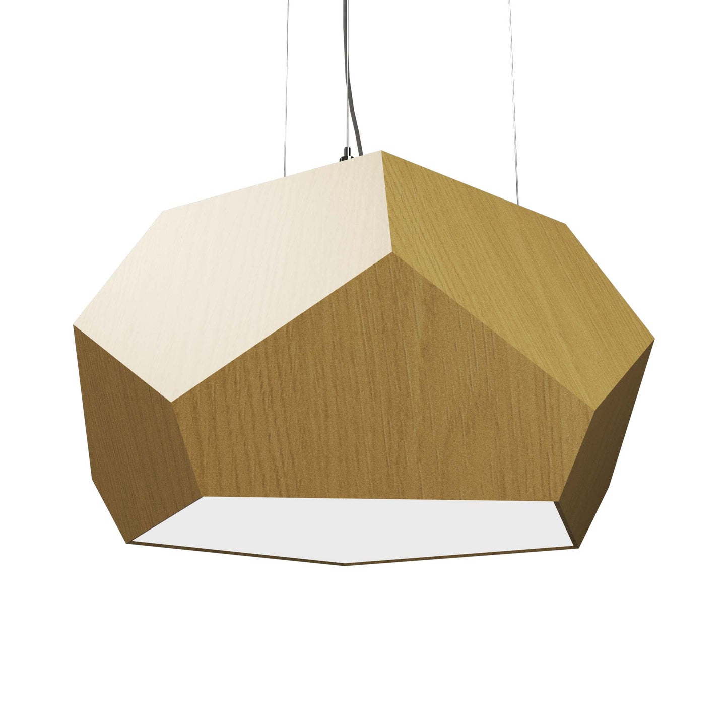 Facet 122 Pendant Light in Organic Gold (15.75-Inch).