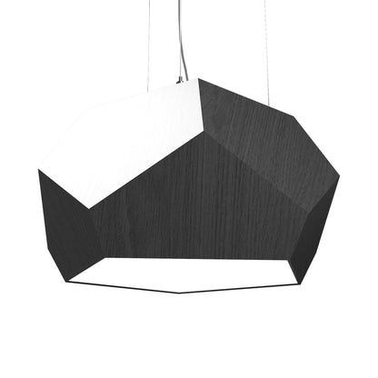 Facet 122 Pendant Light in Organic Lead Grey (15.75-Inch).