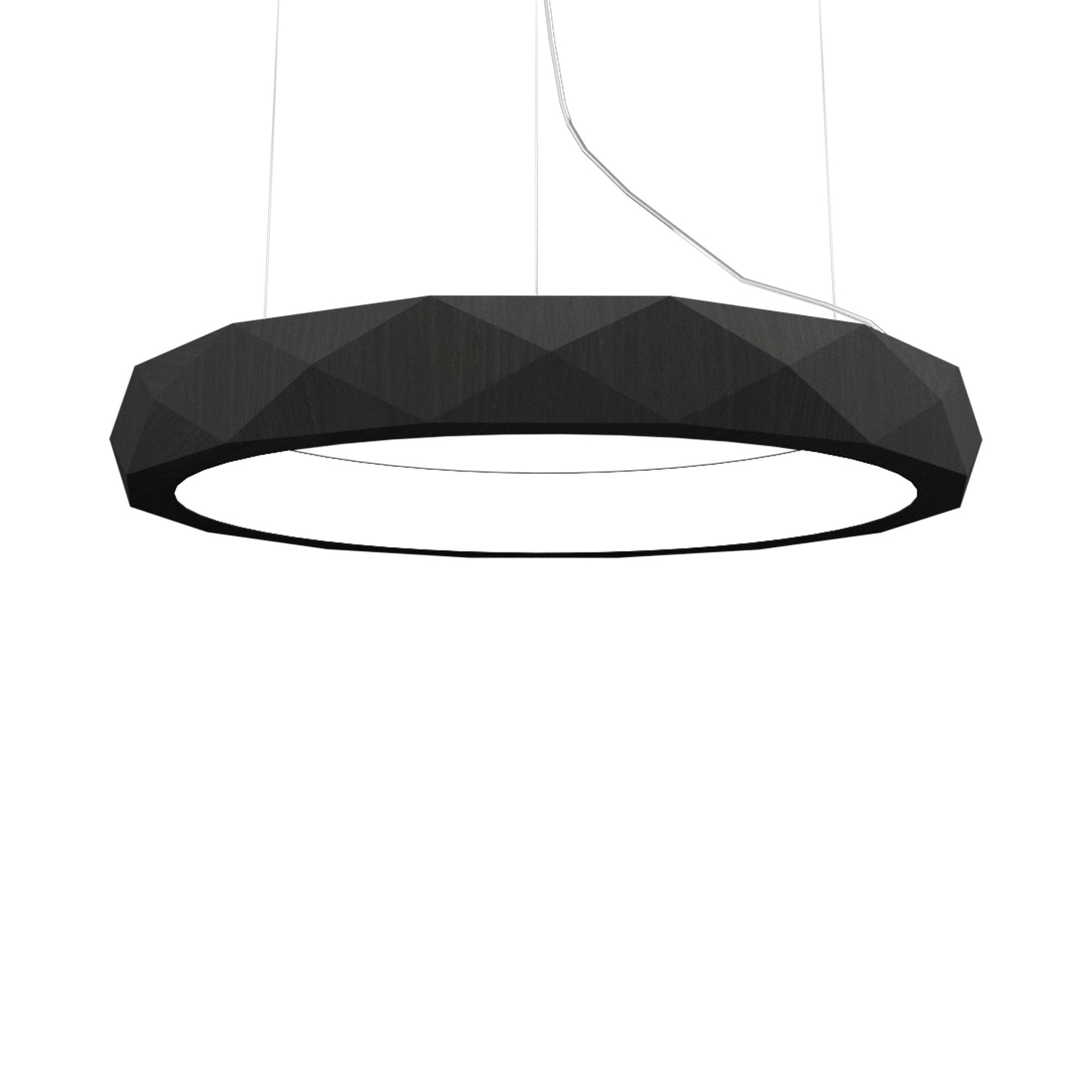 Facet 135 LED Pendant Light in Charcoal (23.62-Inch).