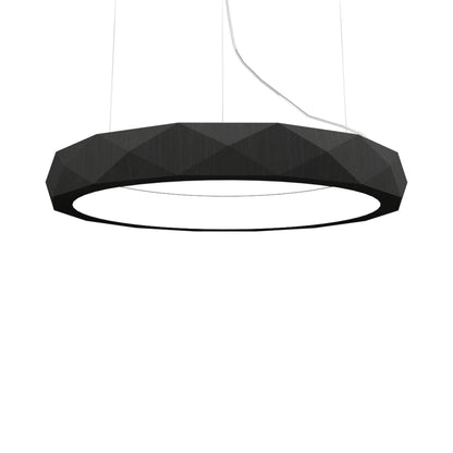 Facet 135 LED Pendant Light in Charcoal (23.62-Inch).