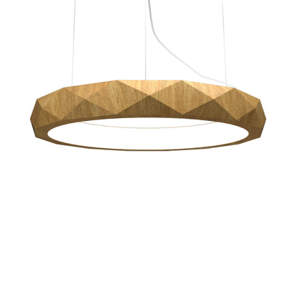 Facet 135 LED Pendant Light in Louro Freijo (23.62-Inch).