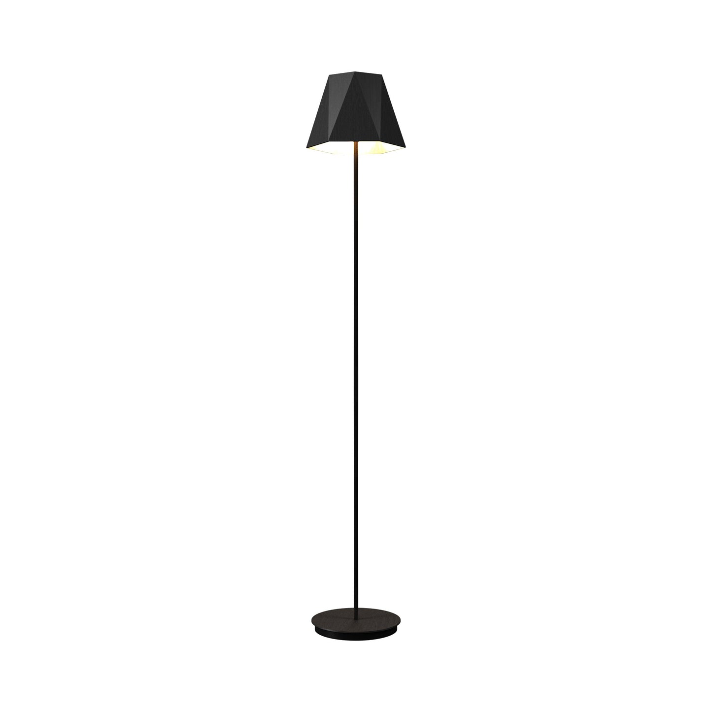 Facet 3055 Floor Lamp in Organic Lead Grey.