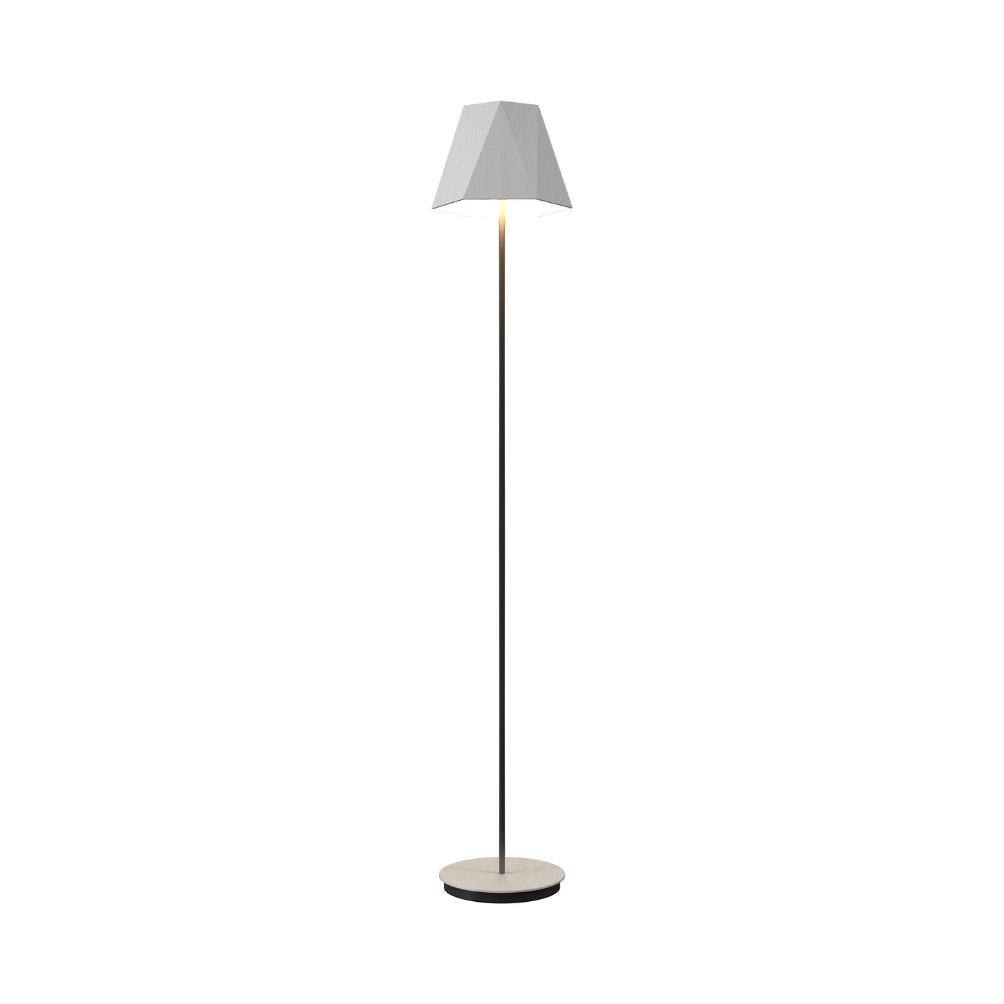Facet 3055 Floor Lamp in Organic White.