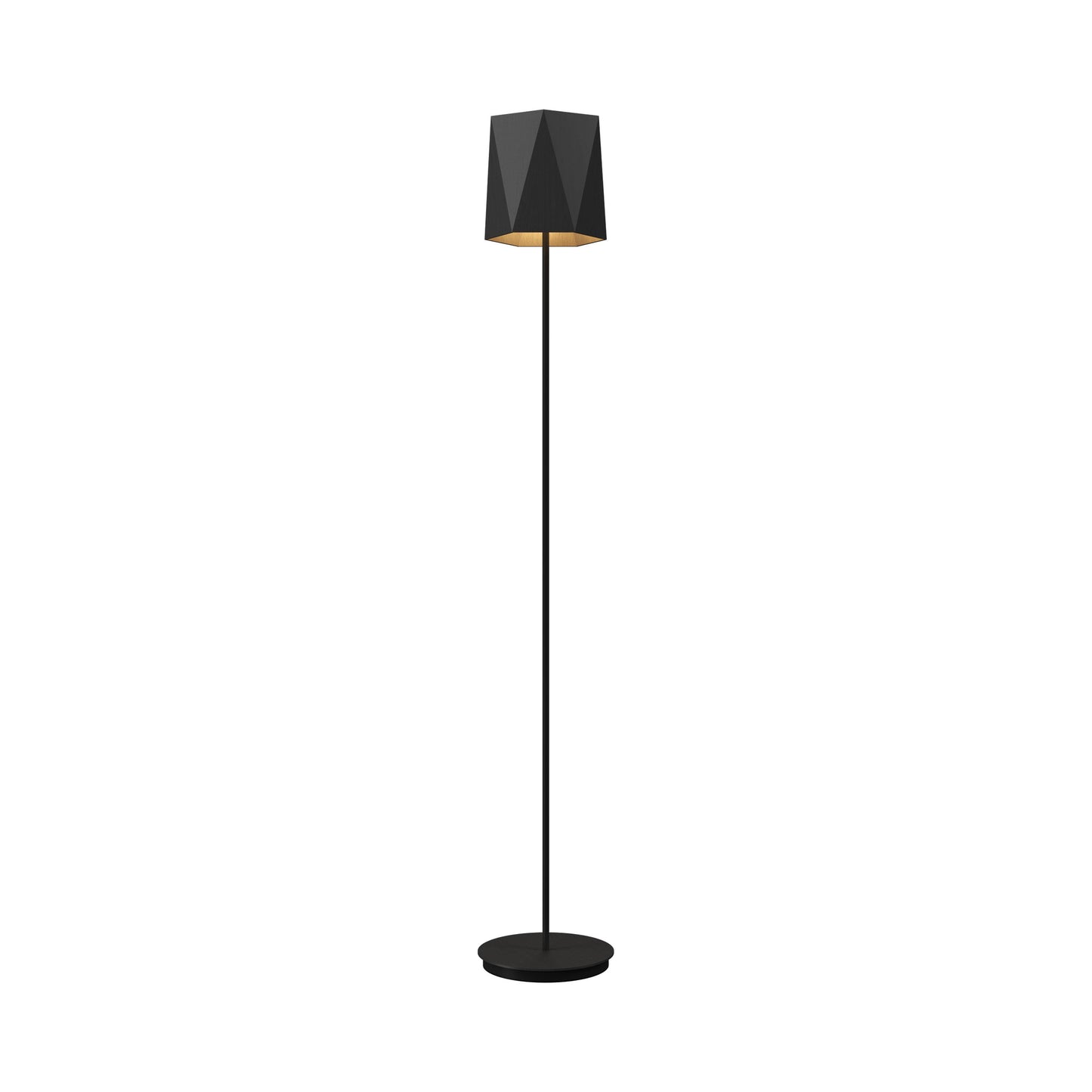 Facet 3057 Floor Lamp in Organic Lead Grey.