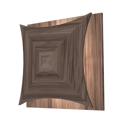 Facet 4063 LED Wall Light in American Walnut.