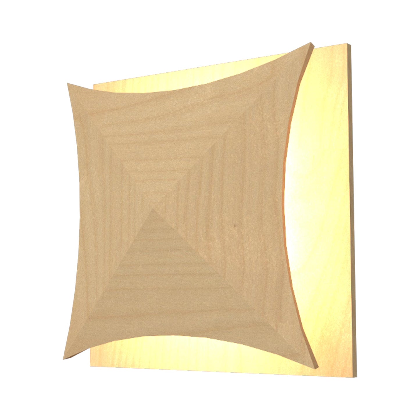 Facet 4063 LED Wall Light in Maple.