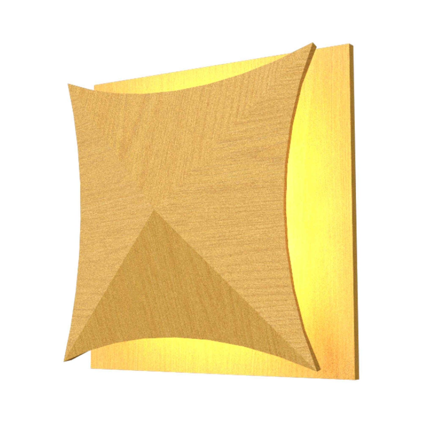 Facet 4063 LED Wall Light in Organic Gold.