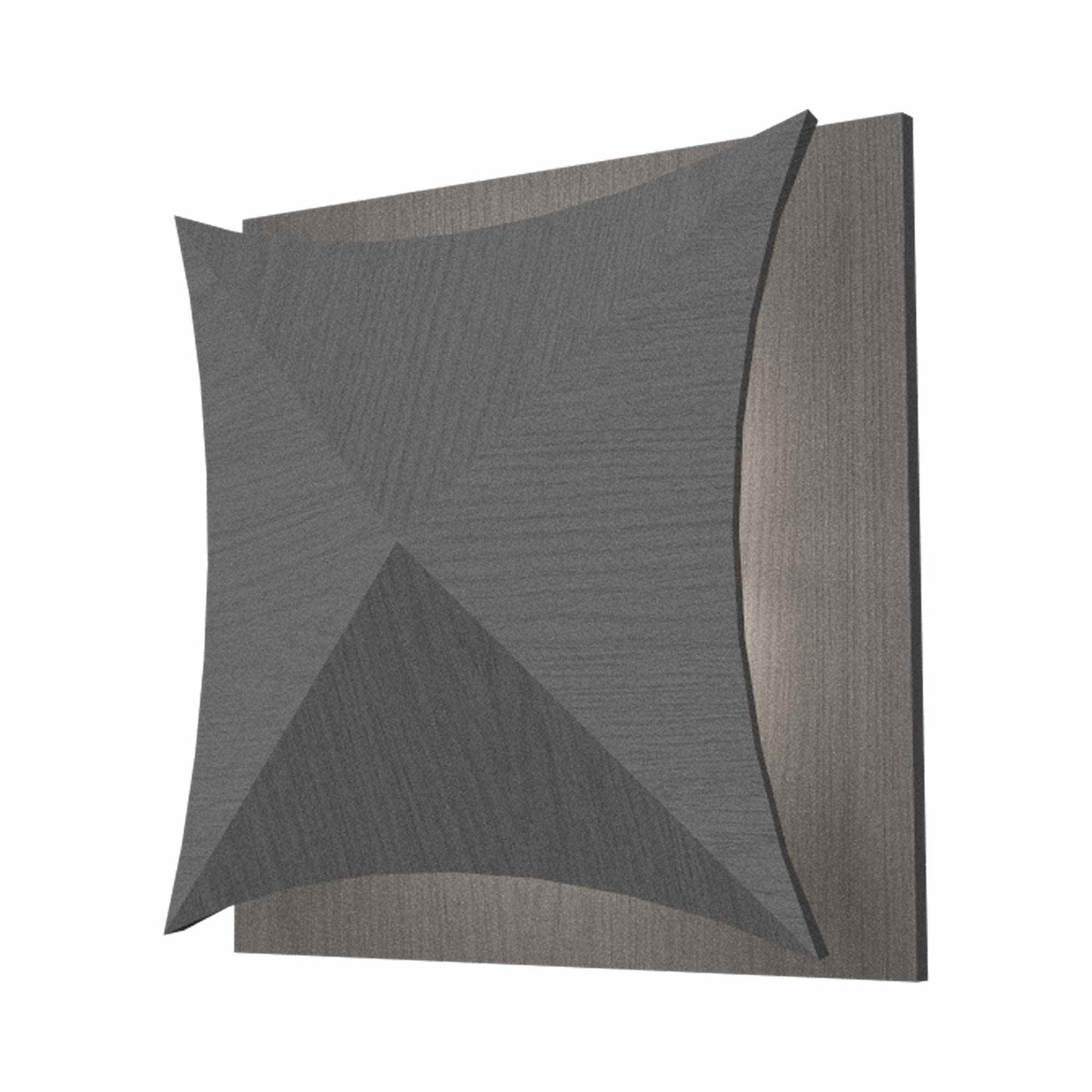 Facet 4063 LED Wall Light in Organic Lead Grey.