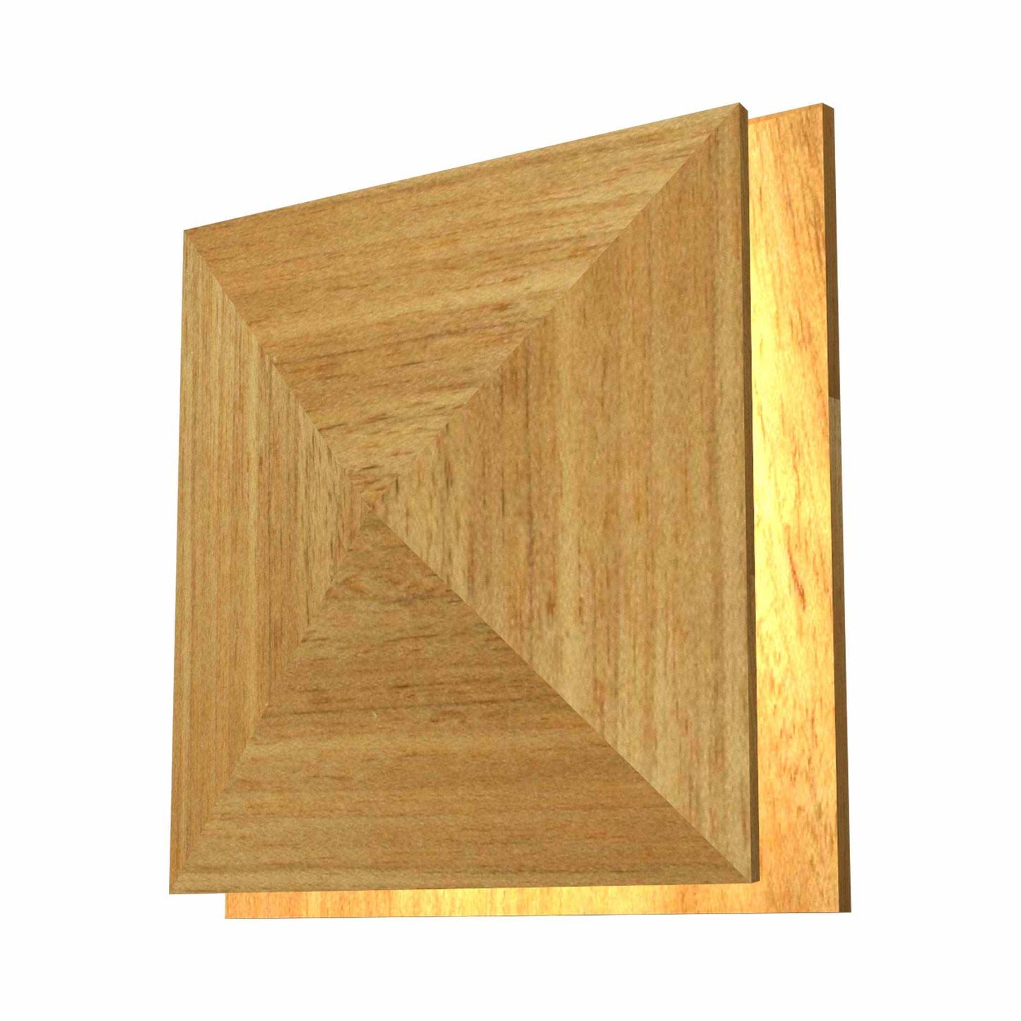 Facet 4064 LED Wall Light in Louro Freijo.
