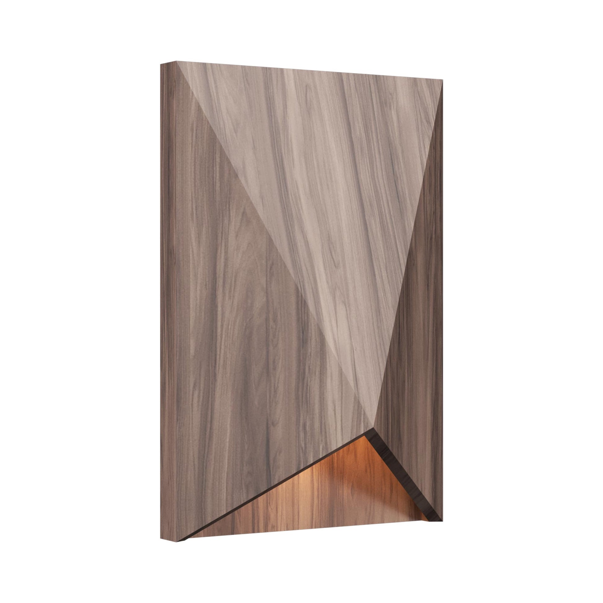 Facet 4219 Wall Light in American Walnut.