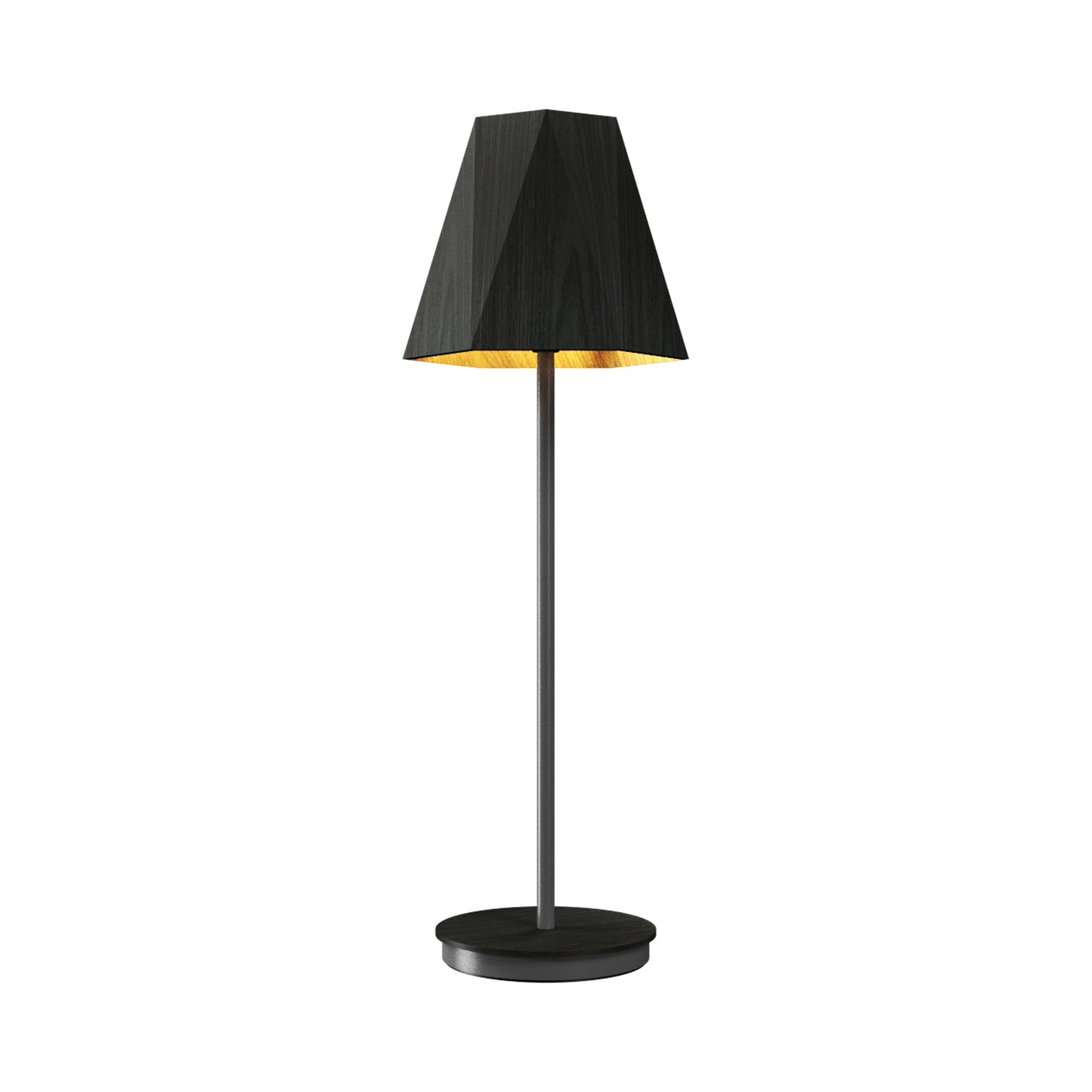 Facet 70 Table Lamp in Charcoal (23.62-Inch).