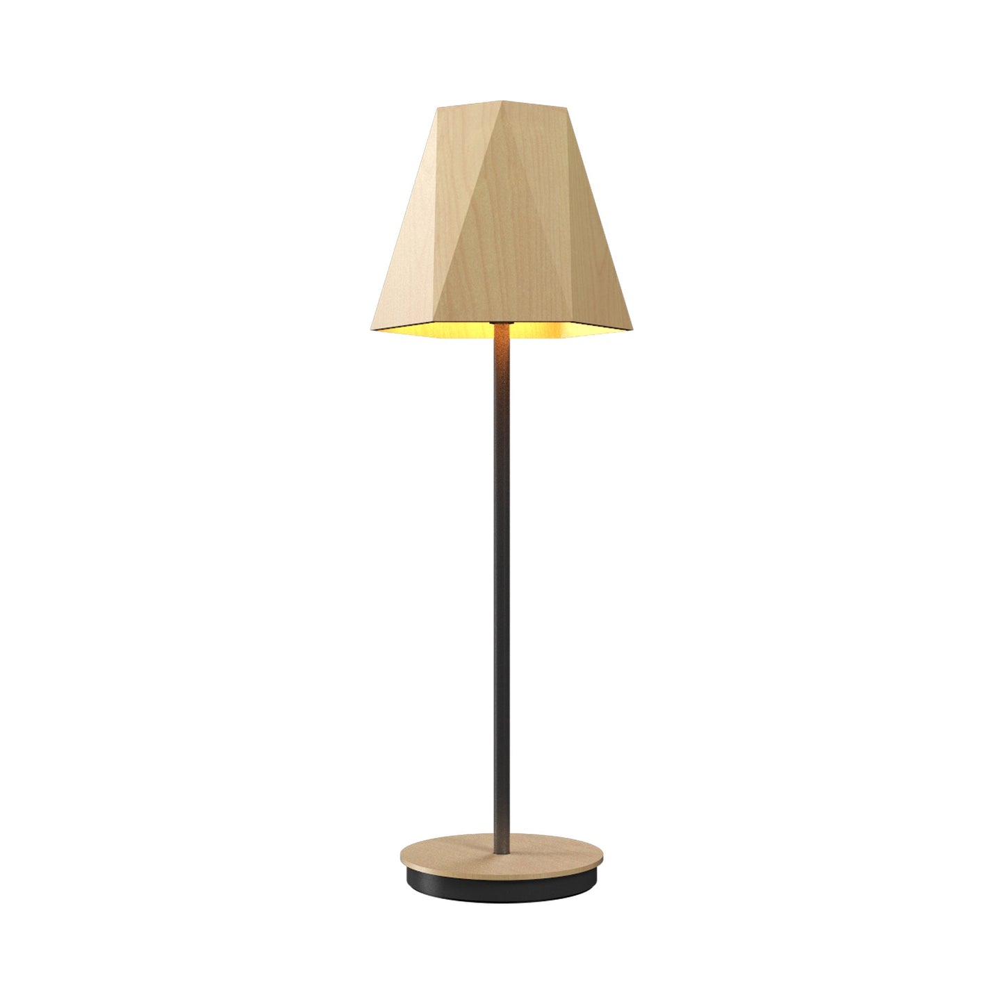 Facet 70 Table Lamp in Maple (23.62-Inch).