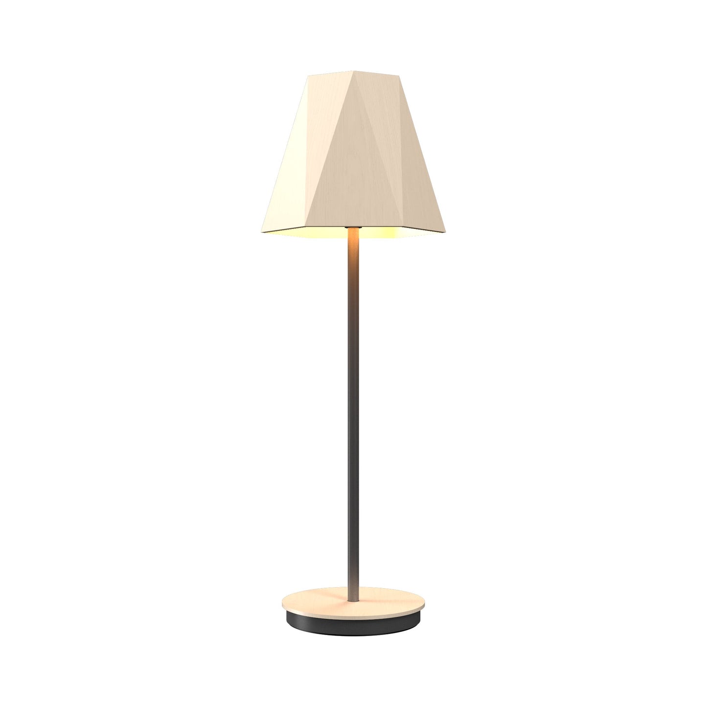 Facet 70 Table Lamp in Organic Cappuccino (23.62-Inch).